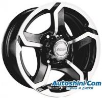 Литые диски Racing Wheels H-409 (BKFP) 7x15 5x139.7 ET 0 Dia 108.0